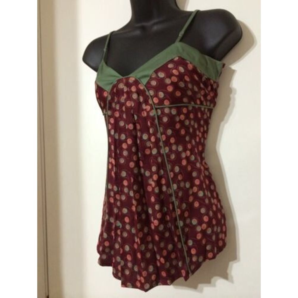 ORIGINAL PENGUIN Polka Dot Print Blouse Sz 4 $145